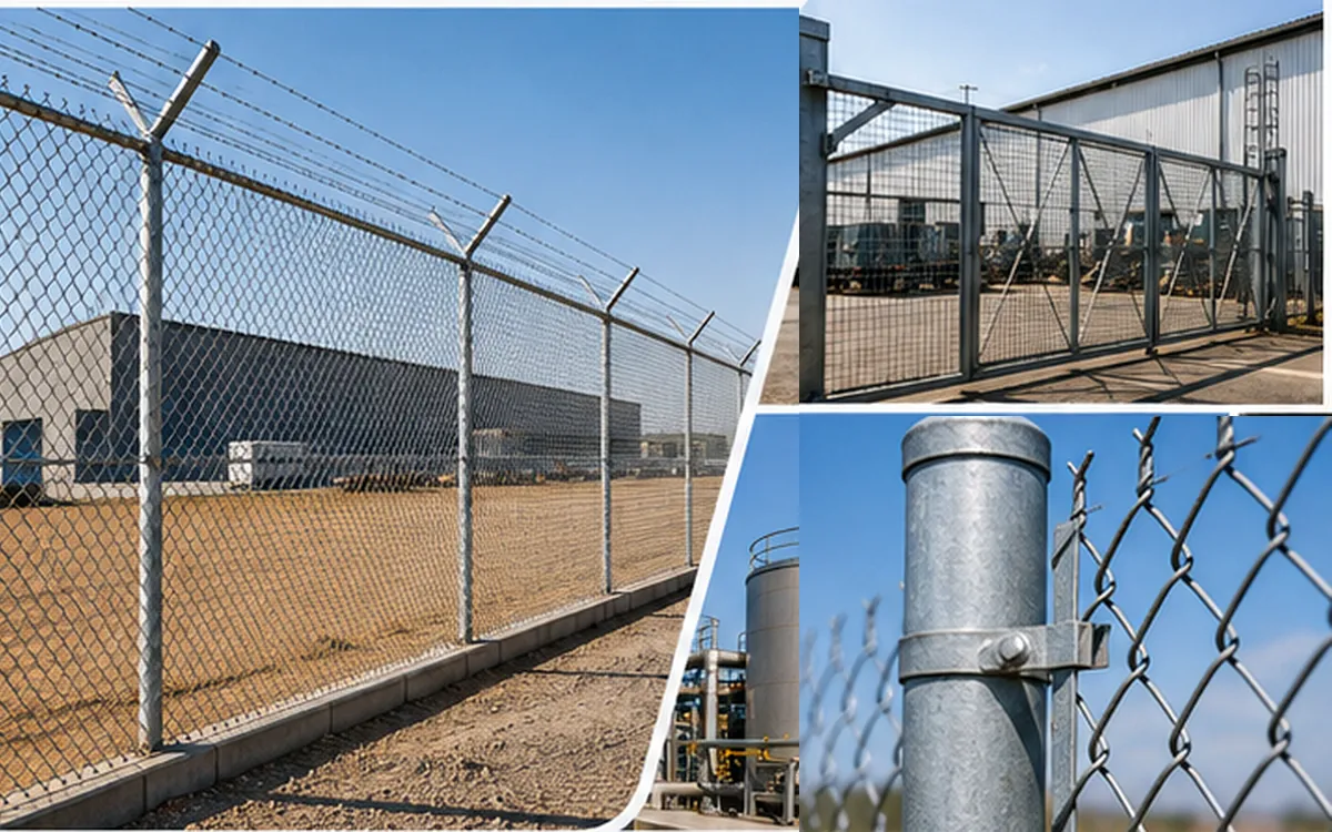 Chain-Link Fence & Industrial Enclosures — AL CHISHTY Engineering Work