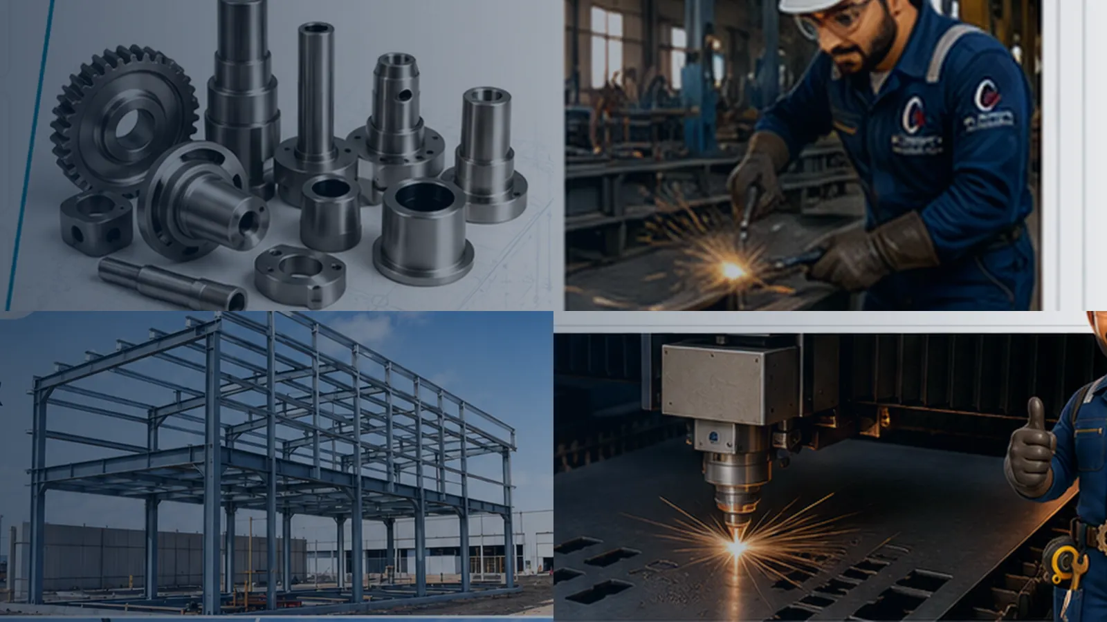 Machining, welding, structural fabrication and laser cutting capabilities