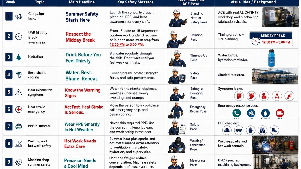 AL CHISHTY Summer Safety Campaign